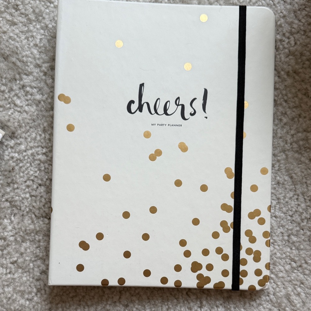 Kate Spade Cream and Gold Party Planner